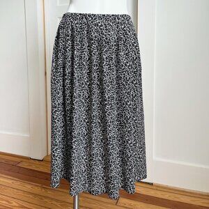 80s Black and white skirt